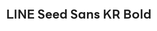 LINE Seed Sans KR