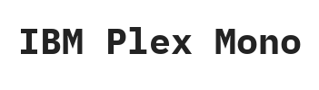 IBM Plex