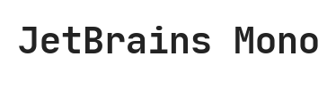 JetBrains Mono